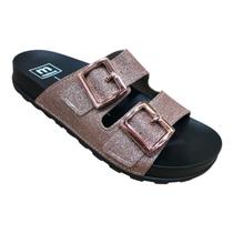 Sandalia Moleca Papete Slide Fivela Brilho Conforto Casual Macia Confortável Sandalia Moleca Papete Slide Fivela Brilho Conforto Casual Macia Confortável