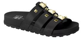 Sandália Moleca Plataforma Flatform Strass Brilho 5436431 Sandália Moleca Plataforma Flatform Strass Brilho 5436431