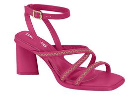 Sandália Moleca Plataforma Salto Alto Bico Quadrado 5477104 Sandália Moleca Plataforma Salto Alto Bico Quadrado 5477104