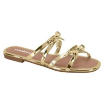 Sandália Moleca Rasteira Slide Laço Feminina 5435548