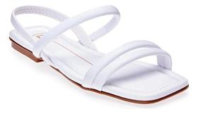 Sandália Moleca Rasteirinha Feminina Flat Napa 5462.111 - Branco