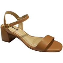 Sandália Moleca Slide Fechamento com Fivela Confortável Salto Bloco Médio Feminino Clássico Adulto Sandália Moleca Slide Fechamento com Fivela Confortável Salto Bloco Médio Feminino Clássico Adulto