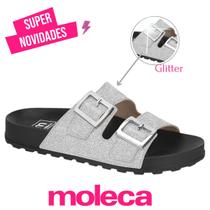 Sandalia Moleca Slide Feminina Original Conforto Chinelo Casual