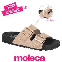 Sandalia Moleca Slide Feminina Original Conforto Chinelo Casual