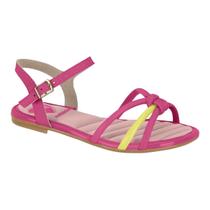 Sandália Molekinha 2157.877 Baixa Rasteira Metalizada Infantil Menina