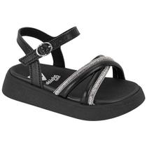 Sandalia Molekinha Infantil Strass Fivela Tiras 2733.104 Sandalia Molekinha Infantil Strass Fivela Tiras 2733.104