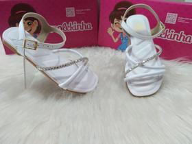 Sandália Molekinha Napa Turim Strass 3 Tiras Ref 2354.102