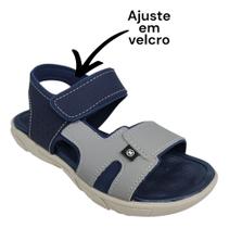 Sandália Molekinho Infantil Casual Menino Ajustável Papete Bebê Meninos Leve Confortável Original Macia tiras autocolantes Masculino Anatômica Tiras Palmilha