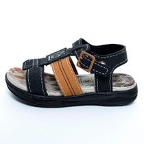 Sandalia Molekinho Papete Com Fivela Lateral