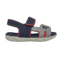 Sandália Molekinho Papete Infantil Conforto Azul Marinho Cinza Vermelho