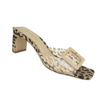 Sandália Mule Vinil e Animal Print - Schutz -Casual 36