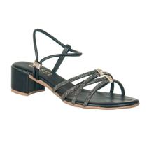 Sandalia Mulher Salto Flat Saltinho Grosso Medio 5cm