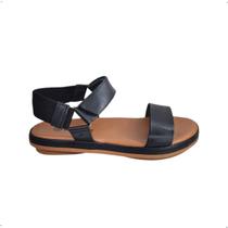 Sandalia New face em Couro com elastico anatomico 21812