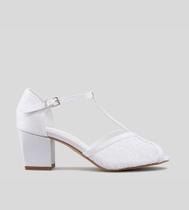 Sandália Noiva Renda CBK Velvet Branco