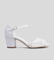 Sandália Noiva Tela CBK Velvet Branco Sandália Noiva Tela CBK Velvet Branco