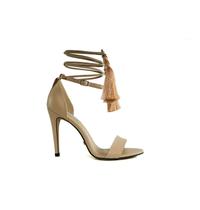 Sandália Nude Cecconello Salto Alto Fino 9,5cm