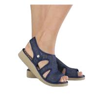 Sandália ortopédica anatômica - LInha Vazada Jeans