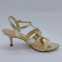 Sandalia Ouro Bico Folha Sandalia Ouro Bico Folha