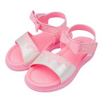 Sandália pampili menina lili 952 branco/rosa neon 722005