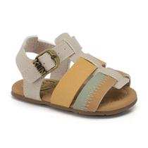 Sandália Papete Baby Klin Cup Cake Linho Capuccino Sandália Papete Baby Klin Cup Cake Linho Capuccino