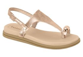 Sandalia Papete Beira Rio Dedo Metálico Dourado Estilosa Lançamento Sandalia Papete Beira Rio Dedo Metálico Dourado Estilosa Lançamento