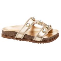 Sandália Papete Beira Rio Feminina Metalizado 8523.119 Sandália Papete Beira Rio Feminina Metalizado 8523.119