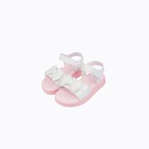 Sandália Papete Branca Petit com Laço Infantil Feminina Pampili 739017000