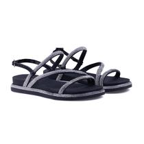 Sandalia Papete com Brilho Strass Ipê Mulato Cristal Black 200 Sandalia Papete com Brilho Strass Ipê Mulato Cristal Black 200