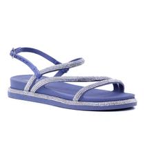 Sandália Papete COm Strass Simples Tendência Verão 2024