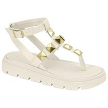 Sandalia Papete Com Tachas Na Correia Fecho Lateral Moleca Sandalia Papete Com Tachas Na Correia Fecho Lateral Moleca