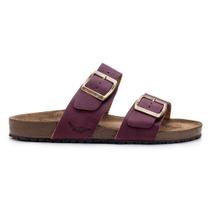 Sandália Papete Couro Feminino Moderna Conforto Açaí Kifer Shoes
