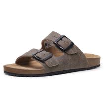 Sandalia Papete Couro Fivela de Metal Com Regulagem Moderna Calce Facil Confortavel Sandalia Papete Couro Fivela de Metal Com Regulagem Moderna Calce Facil Confortavel