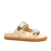 Sandália Papete Couro Off White Cecconello 2279004-3