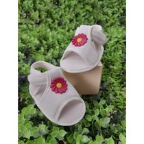 Sandalia Papete de Bebê Recém-Nascidos Macia Passeio Casuais Meninas Sandalia Papete de Bebê Recém-Nascidos Macia Passeio Casuais Meninas