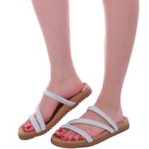 Sandalia Papete Feminina Chinelo 3 Tiras confortavel