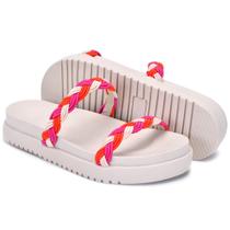 Sandália Papete Feminina Chinelo Brilho Strip