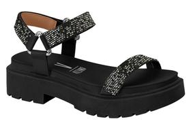 Sandália Papete Feminina Flatform Feminina Vizzano Preto - 6499.103