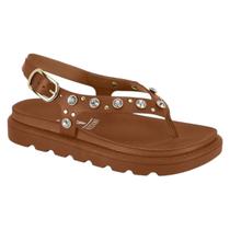 Sandália Papete Feminina Flatform Tratorada com Tachas Vizzano 6510.125 - Mooca - 36