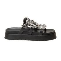 Sandalia Papete Feminina Lancamento Cobra Flatform Pedraria Sandalia Papete Feminina Lancamento Cobra Flatform Pedraria