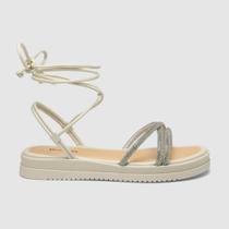 Sandalia Papete Feminina Mississipi Strass Amarração MI717 Sandalia Papete Feminina Mississipi Strass Amarração MI717