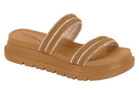 Sandália papete feminina modare 7200.103 slide plataforma leve