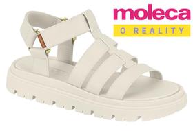 Sandália Papete Feminina Moleca Pescadora Flatform Conforto