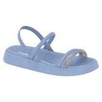 Sandália Papete Feminina Moleca Strass Flatform Sandália Papete Feminina Moleca Strass Flatform