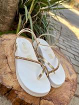 Sandália papete feminina - off white Sandália papete feminina - off white