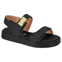 Sandália Papete Feminina Pelica Preto Vizzano 6506.110