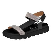 Sandália Papete Feminina Plataforma Strass Vizzano 6459.121