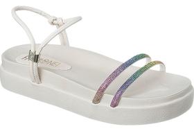 Sandália Papete Feminina Strass Plataforma Pedraria Luxo Sandália Papete Feminina Strass Plataforma Pedraria Luxo