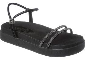 Sandália Papete Feminina Strass Plataforma Pedraria Luxo Sandália Papete Feminina Strass Plataforma Pedraria Luxo