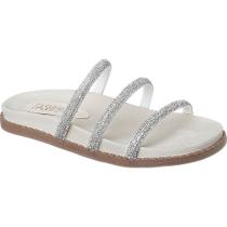 Sandália Papete Feminina Strass Tirinha Brilho Confortável Sandália Papete Feminina Strass Tirinha Brilho Confortável