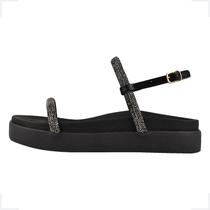 Sandalia Papete Feminina Tamanco strass Macio